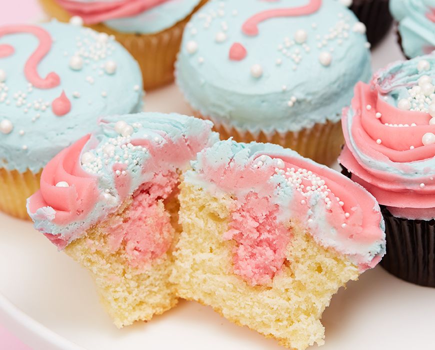 Buy Pink Gender Reveal Cupcakes online from Lola's Cupcakes